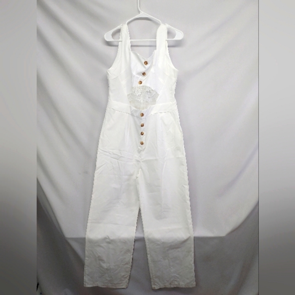 NWT White Jumpsuit size 3X